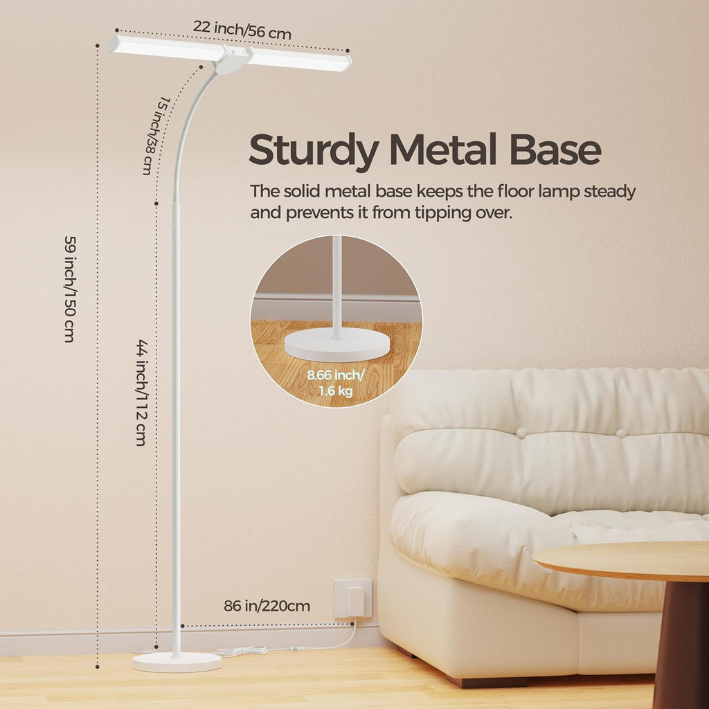 Vrimnowit Floor Lamp-White